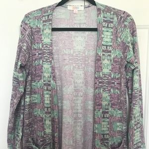 LuLaRoe small purple and green Sarah